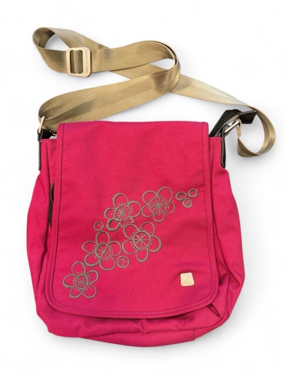 HAIKU To-Go messenger bag in fuschia. Excellent condition!